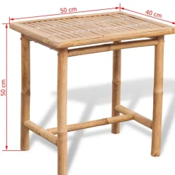 vidaXL - Tuintafel En Stoel - Bruin - Stof