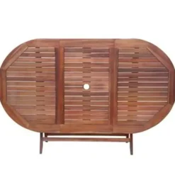 vidaXL - Tuintafel En Stoel - Bruin - Hout