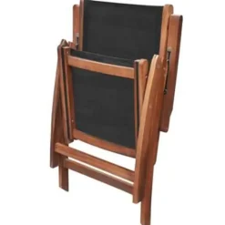 vidaXL - Tuintafel En Stoel - Bruin - Hout