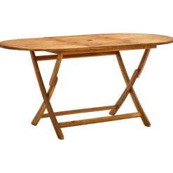 vidaXL - Tuintafel inklapbaar - Bruin - Massief acaciahout - 160 x 85 x 75 cm