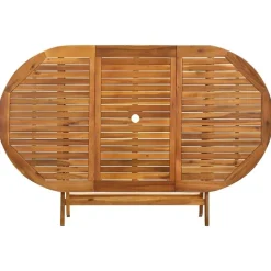 vidaXL - Tuintafel inklapbaar - Bruin - Massief acaciahout - 160 x 85 x 75 cm