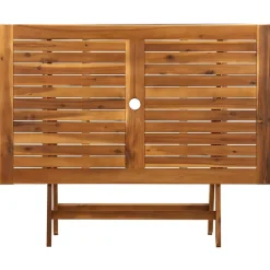 vidaXL - Tuintafel inklapbaar - Bruin -Massief acaciahout - 120 x 70 x 75 cm