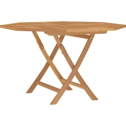 vidaXL - Tuintafel inklapbaar - Bruin - Massief teakhout - 110x110x75 cm