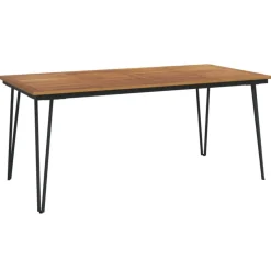 vidaXL - Tuintafel met haarspeldpoten - Bruin - Hout - 180 x 90 x 75 cm