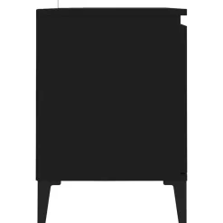 vidaXL - Tv-kast - Zwart - Bewerkt hout