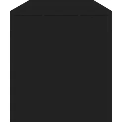 vidaXL - Tv-kast - Zwart - Bewerkt hout