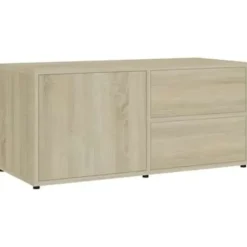 vidaXL - Tv-meubel - Bruin - Bewerkt hout