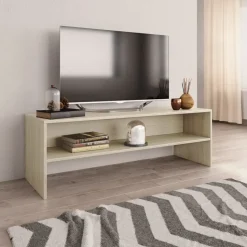 vidaXL - Tv-meubel - Bruin - Bewerkt hout