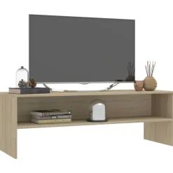 vidaXL - Tv-meubel - Bruin - Bewerkt hout