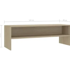 vidaXL - Tv-meubel - Bruin - Bewerkt hout