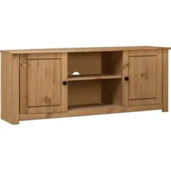 vidaXL - Tv-meubel - Bruin - Grenenhout