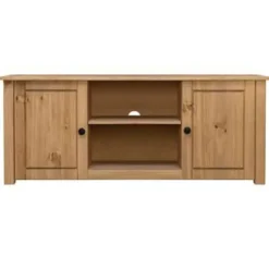 vidaXL - Tv-meubel - Bruin - Grenenhout