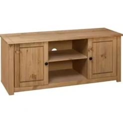 vidaXL - Tv-meubel - Bruin - Grenenhout