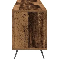 vidaXL - TV-meubel 3 vakken 3 deuren - Oud hout - Hout - 150x30x44.5 cm