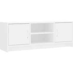 vidaXL - Tv-meubel - Wit - Bewerkt hout - 102 x 30 x 37.5 cm