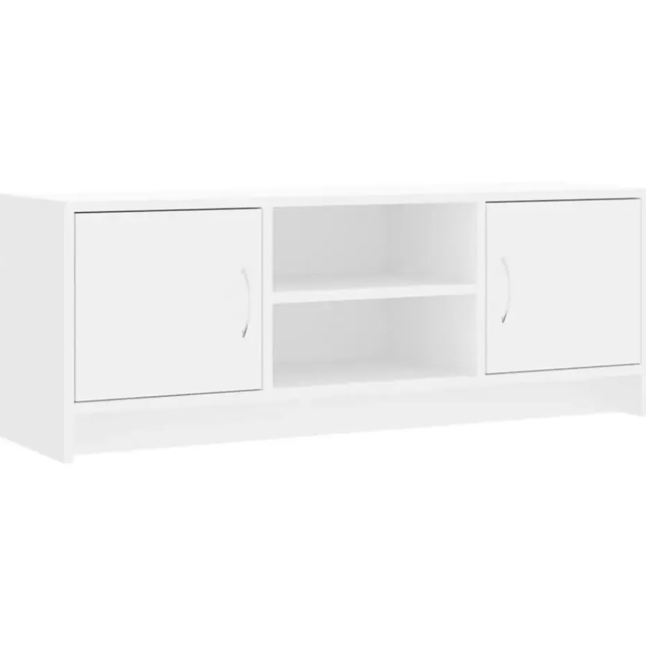 vidaXL - Tv-meubel - Wit - Bewerkt hout - 102 x 30 x 37.5 cm