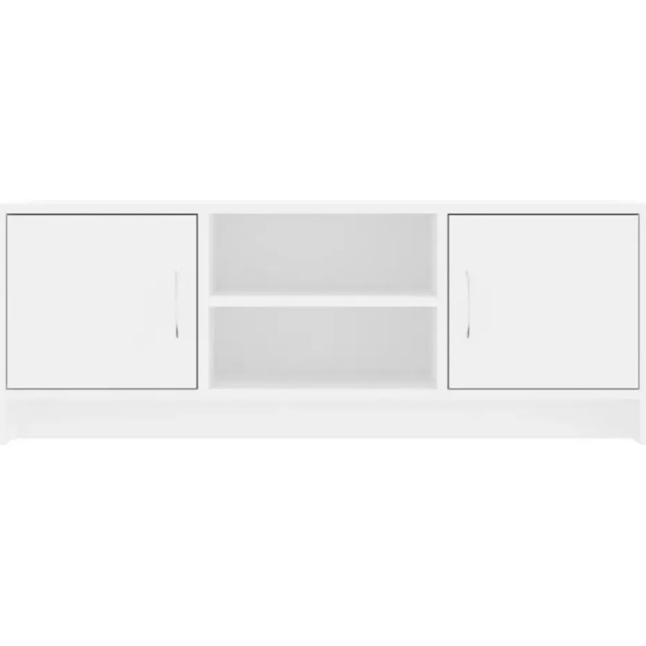 vidaXL - Tv-meubel - Wit - Bewerkt hout - 102 x 30 x 37.5 cm