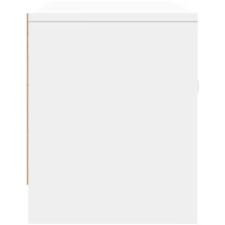 vidaXL - Tv-meubel - Wit - Bewerkt hout - 102 x 30 x 37.5 cm