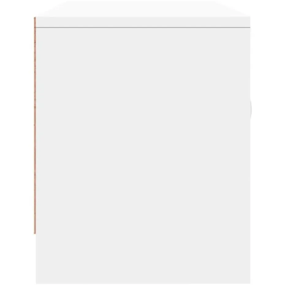 vidaXL - Tv-meubel - Wit - Bewerkt hout - 102 x 30 x 37.5 cm