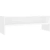 vidaXL - Tv-meubel - Wit - Bewerkt hout