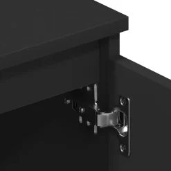 vidaXL - Tv-meubel - Zwart - Bewerkt hout