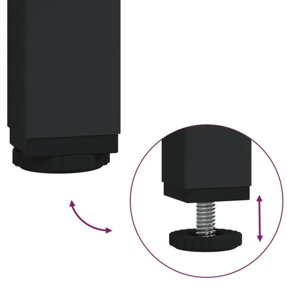 vidaXL - Tv-meubel - Zwart - Bewerkt hout