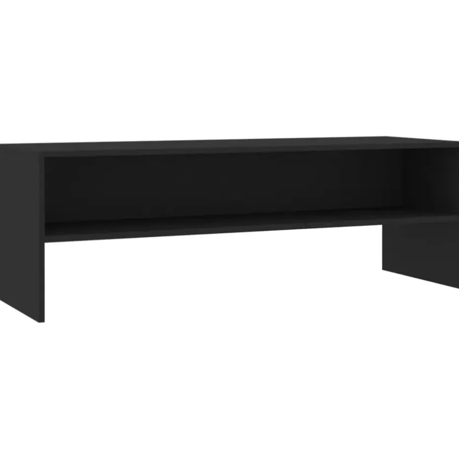 vidaXL - Tv-meubel - Zwart - Bewerkt hout