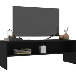 vidaXL - Tv-meubel - Zwart - Bewerkt hout