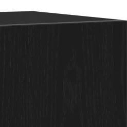 vidaXL - TV-meubel met 3 deuren - Zwart eiken - Bewerkt hout - 160x35x40 cm