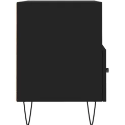 vidaXL - TV-meubel met 2 lades en 2 vakken - Zwart - Hout - 80x36x50 cm