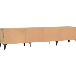 vidaXL - TV-meubel met 2 vakken 4 deuren - Artisanaal eiken - 180x31.5x40 cm