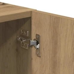 vidaXL - TV-meubel met 2 vakken 4 deuren - Artisanaal eiken - 180x31.5x40 cm