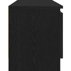 vidaXL - TV-meubel met legplank en 2 deuren - Zwart eiken - 102x30x36 cm