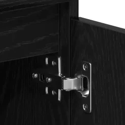 vidaXL - TV-meubel met legplank en 2 deuren - Zwart eiken - 102x30x36 cm