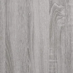 vidaXL - TV-meubel met wieltjes en 4 vakken - Grijs - Bewerkt hout - 90 cm