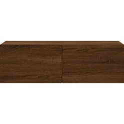 vidaXL - Tv-wandmeubel - Bruin eikenkleur - Bewerkt hout - 100 x 30 x 30 cm