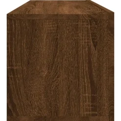 vidaXL - Tv-wandmeubel - Bruin eikenkleur - Bewerkt hout - 100 x 30 x 30 cm