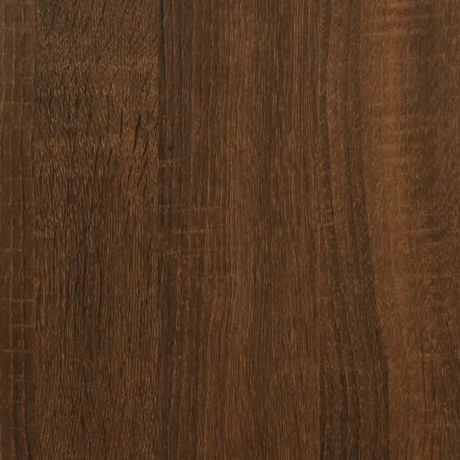 vidaXL - Tv-wandmeubel - Bruin eikenkleur - Bewerkt hout - 100 x 30 x 30 cm