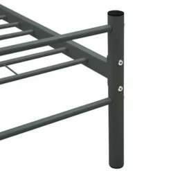 vidaXL - Tweepersoonbed - Grijs - Metaal - 160x200 cm