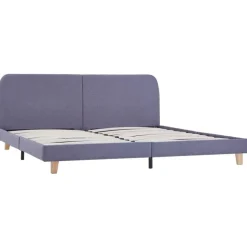 vidaXL - Tweepersoonbed - Lichtgrijs - Stof - 160x200 cm
