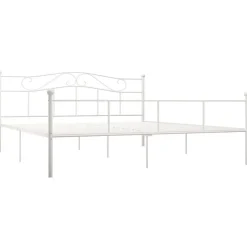 vidaXL - Tweepersoonbed - Wit - Metaal - 180 x 200 cm
