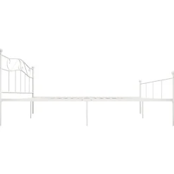 vidaXL - Tweepersoonbed - Wit - Metaal - 180 x 200 cm