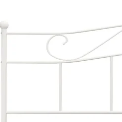 vidaXL - Tweepersoonbed - Wit - Metaal - 180 x 200 cm