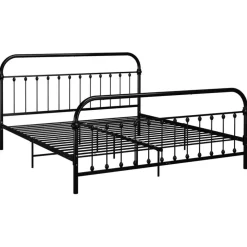 vidaXL - Tweepersoonbed - Zwart - Metaal - 180x200 cm