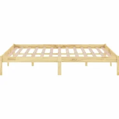 vidaXL - Tweepersoonsbedden - Bruin - Grenenhout - 120 x 200 cm