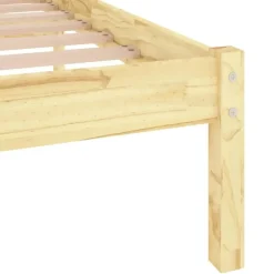 vidaXL - Tweepersoonsbedden - Bruin - Grenenhout - 120 x 200 cm