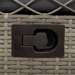 vidaXL - Verstelbare tuinstoelen - Grijs - Poly rattan - 2 stuks