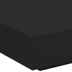 vidaXL - Vierkante salontafel met LED - Zwart - Bewerkt hout - 100x100x31 cm