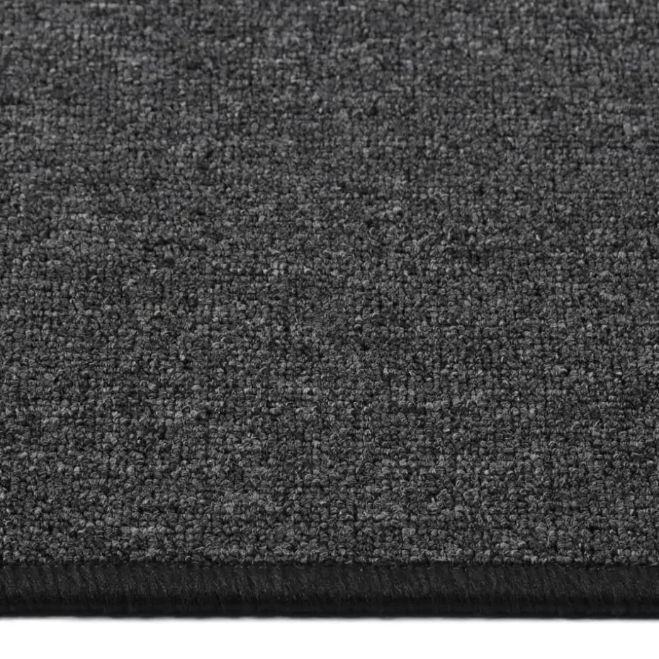 vidaXL - Vloerkleed - Antraciet - Polypropyleen - 50 x 250 cm