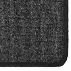 vidaXL - Vloerkleed - Antraciet - Polypropyleen - 80 x 250 cm